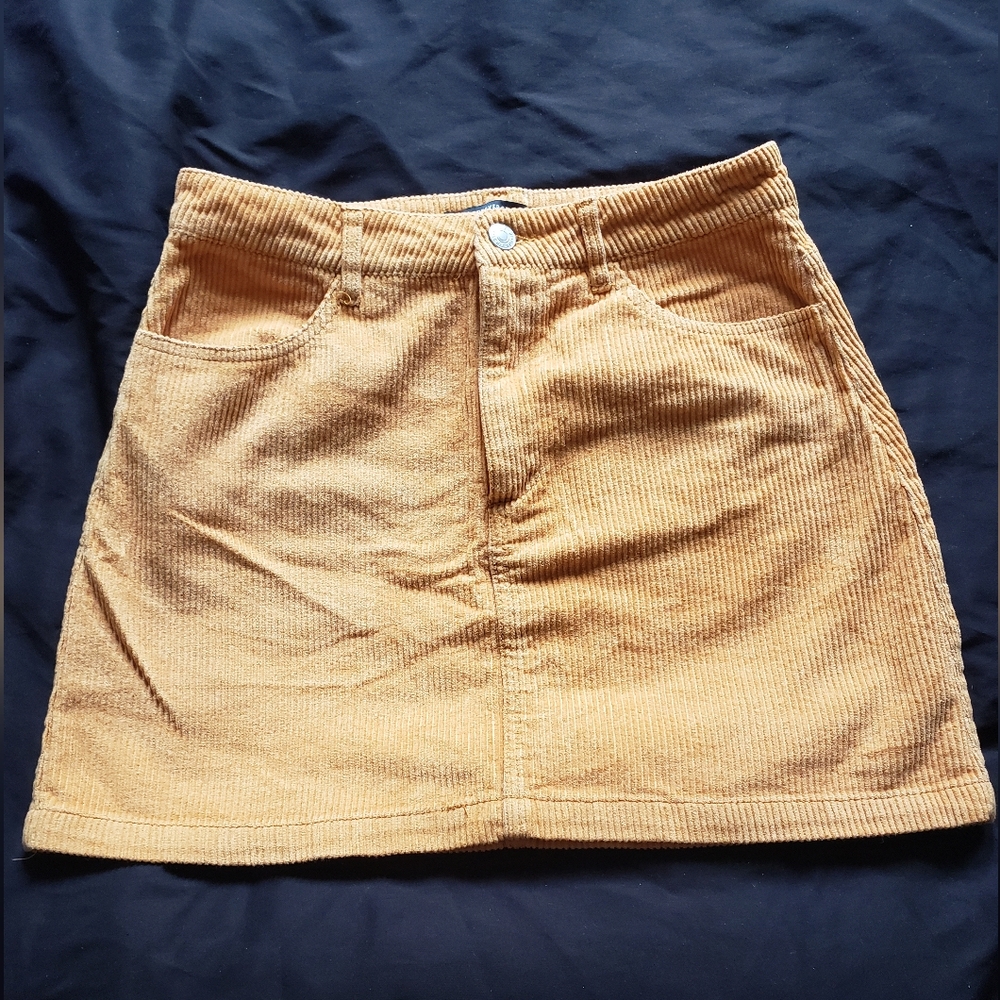 Forever 21 Tan A-Line Mini Skirt Casual